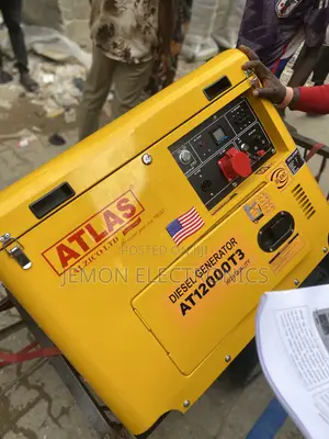 Atlas 13kva 3phase Soundproof Diesel Generator – Heavy Duty Fuel Ef