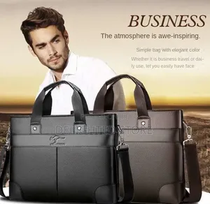 Locoerdaishu Men Large Capacity Forever More Leather Shouder Bag
