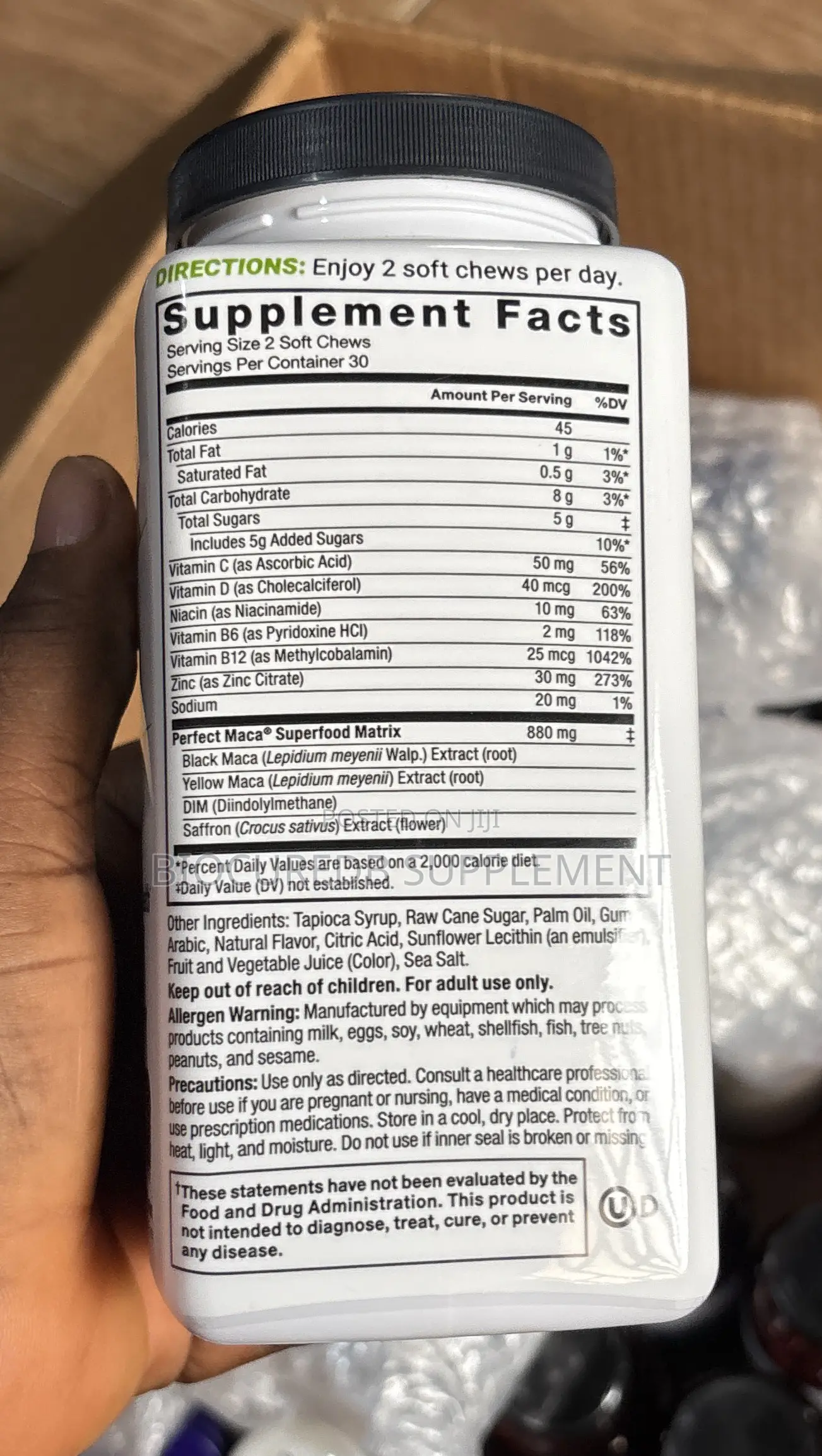 Force Factor Perfect Maca 60softchews