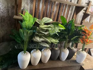 Oval Shaped Pot Artificial Flower