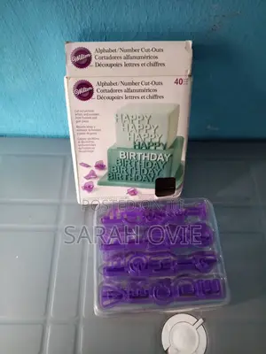 Brand New Wilton Baking Alphabet/Numbers Cut-Outs