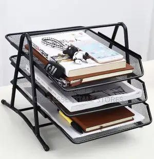 Document Tray Rack (3 Tier) - Office Files Organizer