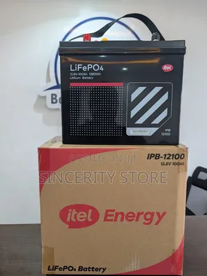1.28kwh 12.8v Lifepo4 Lithium Battery Ipb-12100
