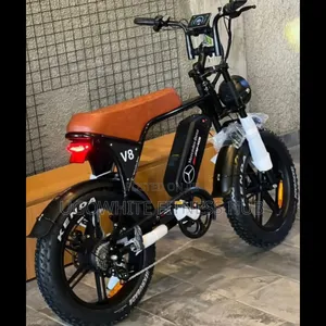 Customized Ouxi V8 Electric Fat Bike Featuring Mercedes-Amg