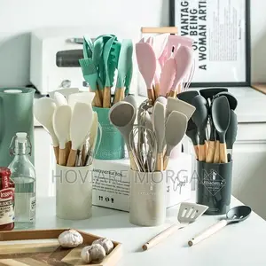 12pcs Silicone Cooking Spoon Set