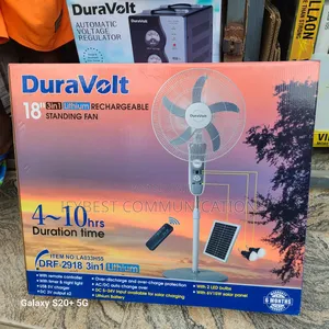 Duravolt 18inch 3in1 Lithium Rechargeable Standing Fan