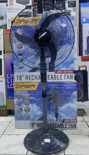 Qasa QRF-6918 18 Inches 4-in-1 Rechargeable Fan