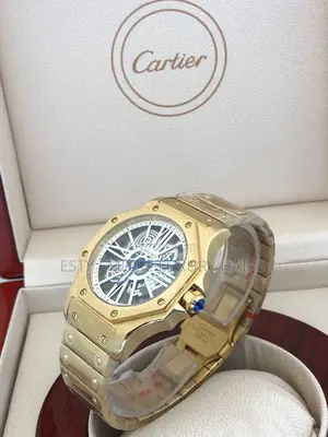 High Quality Luxury Cartier Gold Chain Wrist Watch