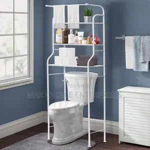 White Bathroom Toilet Rack