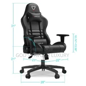 Furgle Custom Designed Home Office Gaming Chair - Black