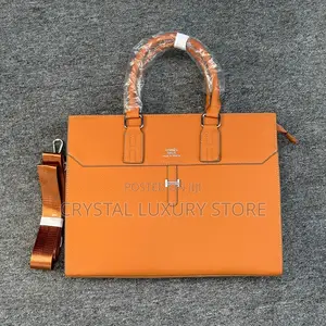 Hermes Quality Luxury Men Genuine Leather Laptop Bag