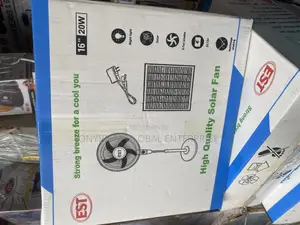 Tinmo Solar Rechargeable Fan Comes With Panel and Bulb