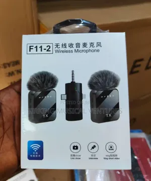 F11-2 Dual Noise Cancelling Wireless Microphone With 3 in 1 Receiver