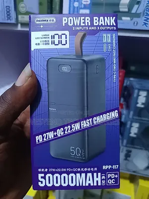 Remax 50,000mah Quick Charge Power Bank 27w Pd