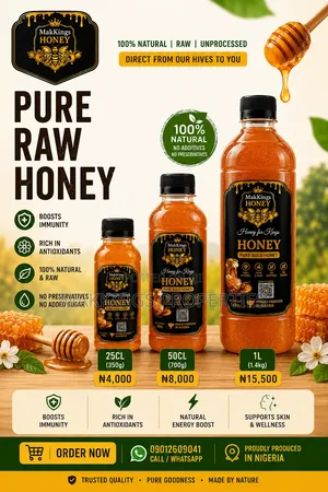 Honey For Sale (Pure, Raw And Natural Honey)