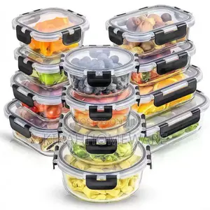 12pcs Set Glass Storage Containers