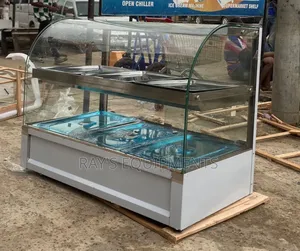 3plate Curved Glass Foreign Food Warmer
