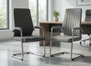 Premium Imported Modern Office Visitor Chair With Chrome Base