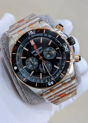  Chronograph Two-Tone Steel Rose Gold, Black Dial, Tachymeter Bezel