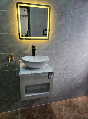 Marble Cabinet With Countertop Basin