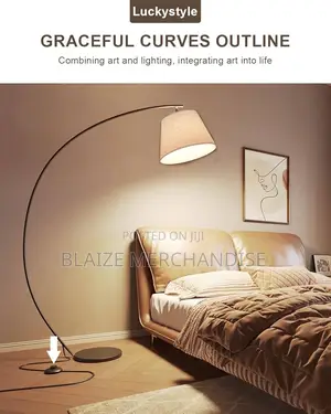 Luckystyle Arc Floor Lamps for Living Room