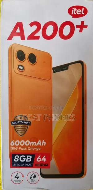 New Itel A200+ 128 GB Blue