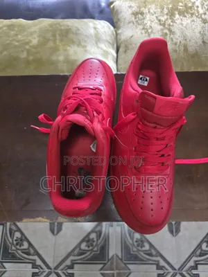 Original Nike Air Force 1 Triple Red (Size 43 / 9.5) – Uk Used