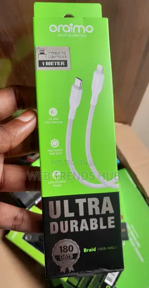 Oraimo Ultra Durable Type-C to Lightning Braided Cable (Ocd-152cl)