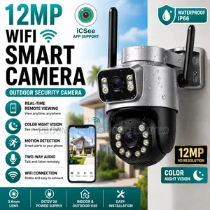 12mp Wifi Smart CCTV Camera 3 Face