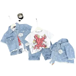Home Baby Children's 3-Piece Denim Luxury-Style Casual Outfit