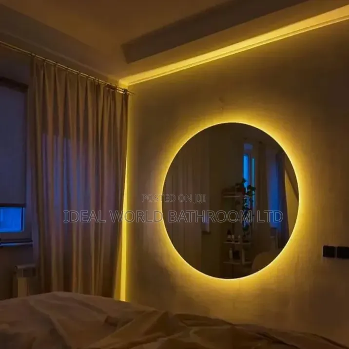 Round Led Multicolor Mirror