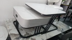 Unique 2 in 1 Wooden Centre Table With Metal Leg
