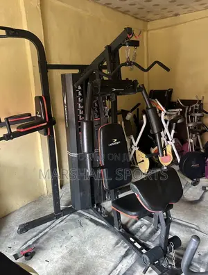 Multi Station Gym With Pull Up Stand and Boxing Bag