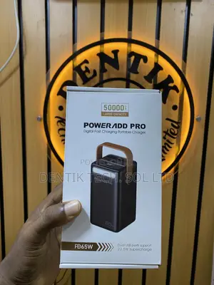 50,000mah Ultra Portable Power Bank With 2 Inputs 4 Outputs