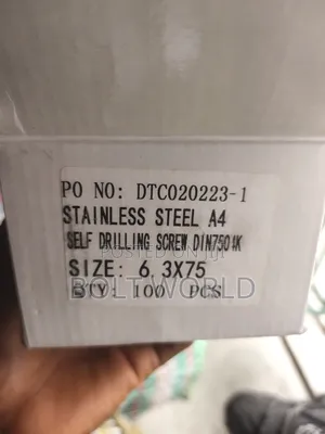 6.3*3" (75mm) Hex Self Drilling Screws Stainless A4