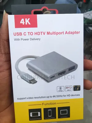  USB C HDTV Multport Adapter With Power Delivery