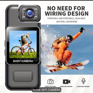 M11 Body Cam Mini Full Hd 2mp Rotating Lens Wearable Action Cam