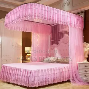 Luxury Rail Net Style Portable Lace Mosquito Net Folded