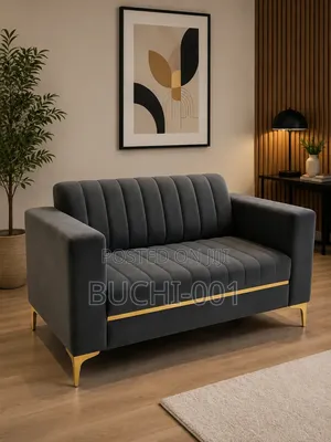 Modern Velvet 2-Seater Sofa – Luxury Living Room Couch
