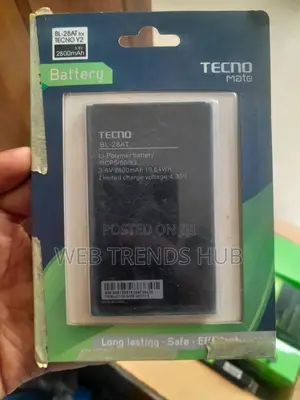 Original Tecno Bl-28at Battery for Tecno Y2 (2800mah)