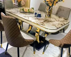 Comfortable Marble Top Dinning Table Set