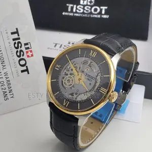 High Quality Tissot Skeleton Automatic Leather