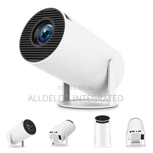 180° Rotate Portablewireless Projector - Hd Android 11 Wifi - 6/Bt5