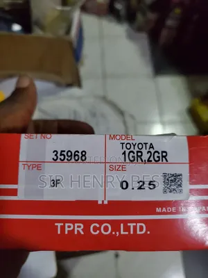 Piston Rings Toyota. 1gr and 2gr Engine