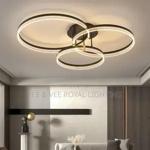 Premium Multi-Ring Led Chandelier–For Sitting Room, Offices, Reception