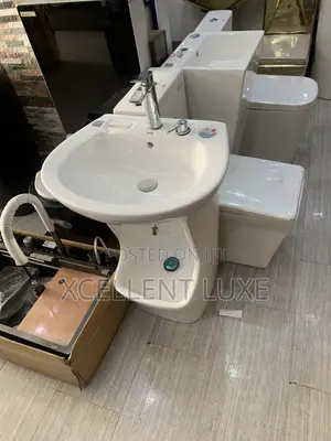 Standing Ablution / Urinal Bowl Built With Wash Hand Basin