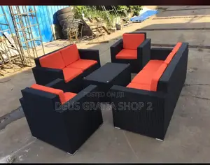 7 Seaters Rattan Sofa With Centre Table