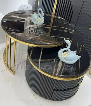 Extendable Marble Centre Table 2 in 1