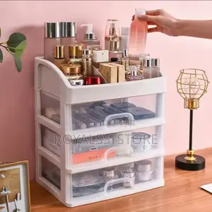 Beautiful Makeup Storage Box With 3 Drawer Cosmetic Display Cases
