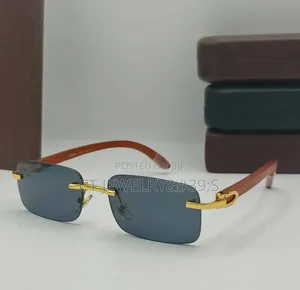 Premium Rimless Sunglasses, Lightweight Metal Frame, Unisex Style